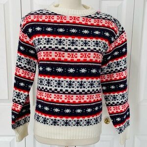 Randolph Hall Wintuk vintage 1970s-era knit sweaters Vintage Fair Isle Sweater